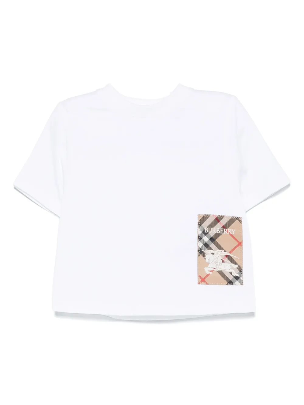 

Хлопковая футболка BURBERRY KIDS, белый
