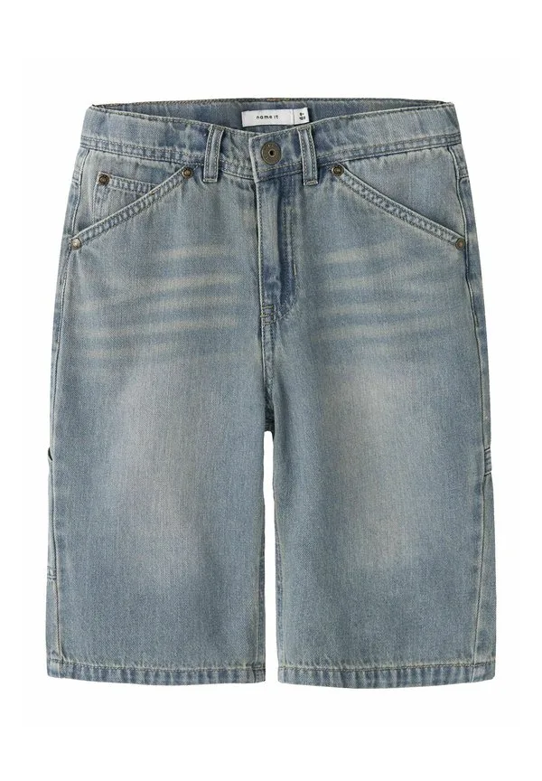 Бермудские шорты, джинсовые шорты стандартного кроя Name It, Vintage Medium Blue Denim — фото 3