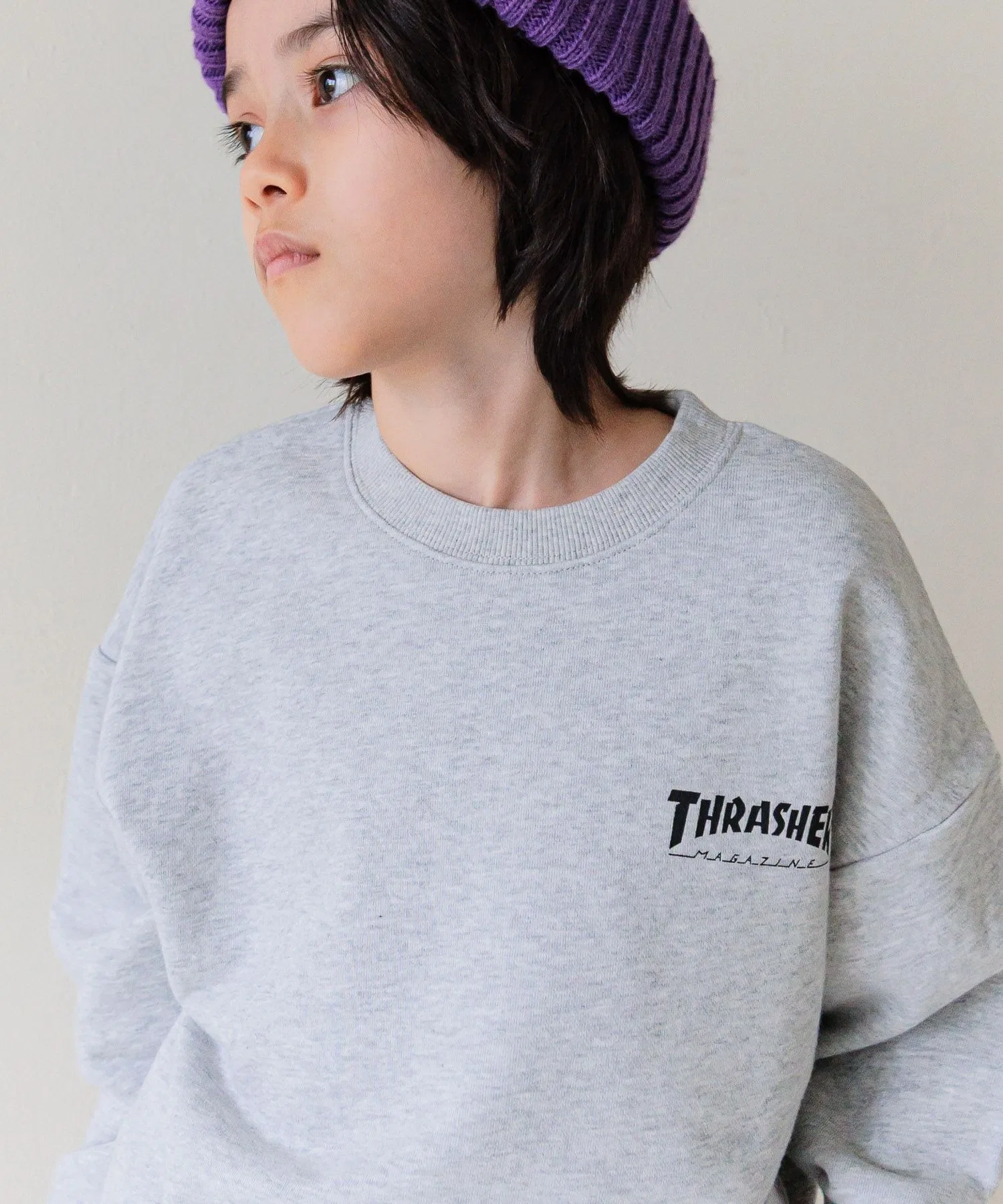 Эксклюзивная толстовка с принтом в виде постера 【THRASHER】 (детская) — фото 4
