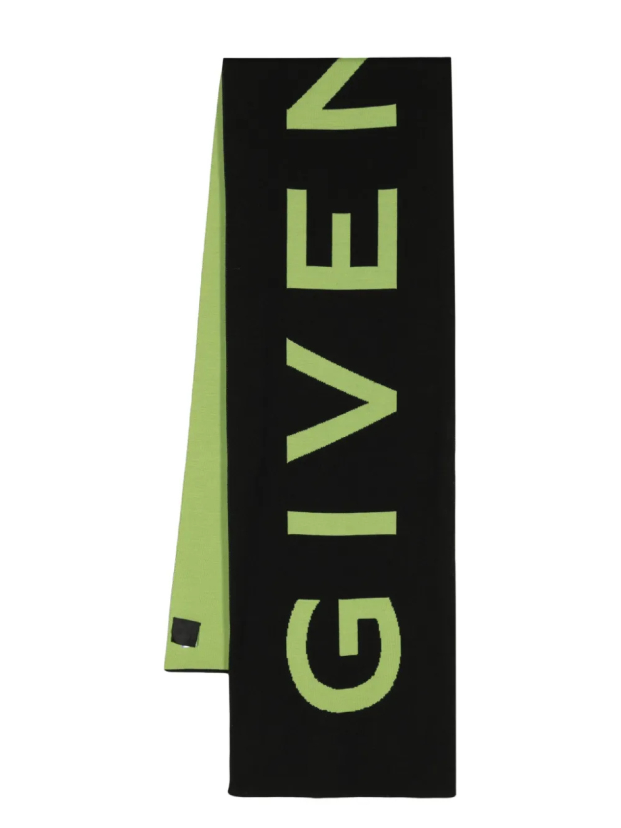 

Givenchy шерстяной шарф с логотипом, черный