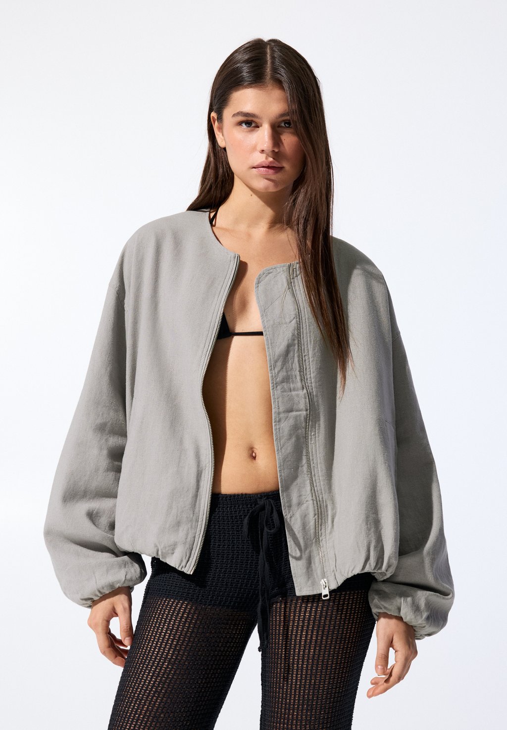 

Летняя куртка BLEND PULL&BEAR, цвет Stone