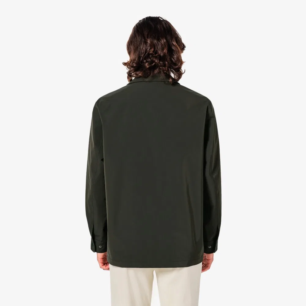 Мужская куртка-сафари тёмно-хаки от Lacoste — фото 3