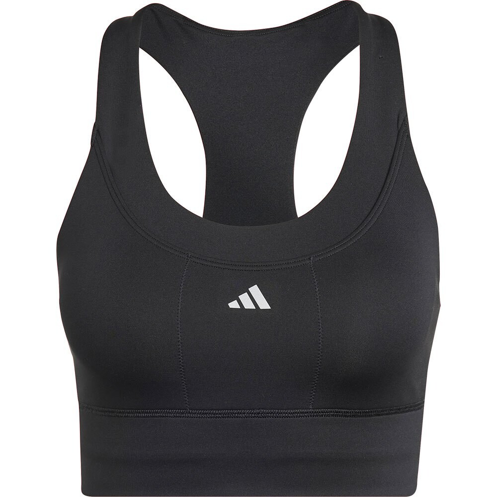 

Спортивный бюстгальтер adidas Run Pocket Medium Support, черный, Серый, Спортивный бюстгальтер adidas Run Pocket Medium Support, черный