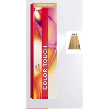 Wella Color Touch Pure Naturals 9/03 Очень светлый натуральный золотистый блондин 60 мл — фото 3