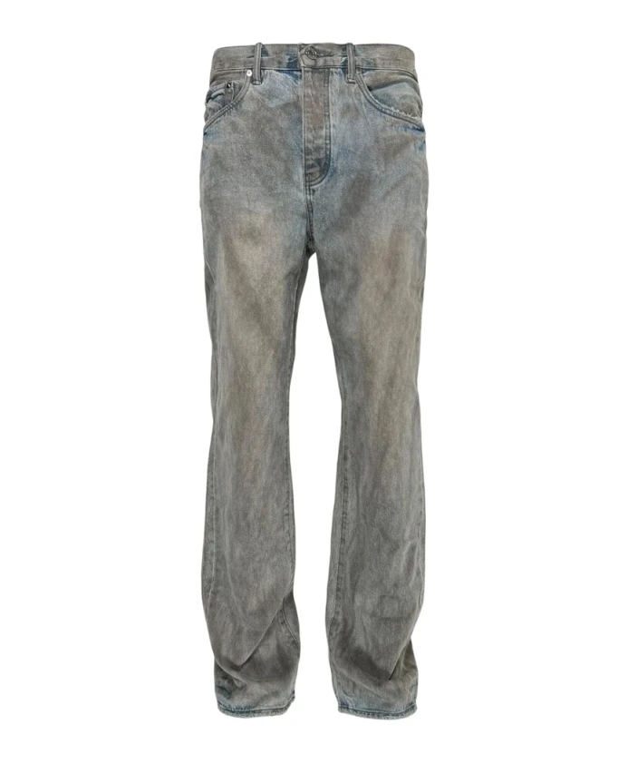 

Джинсы-Мешок цвета индиго с рваными краями Purple Brand, синий