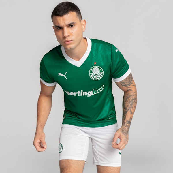 

Мужская футбольная майка Se Palmeiras Home '25 Home Puma, зеленый