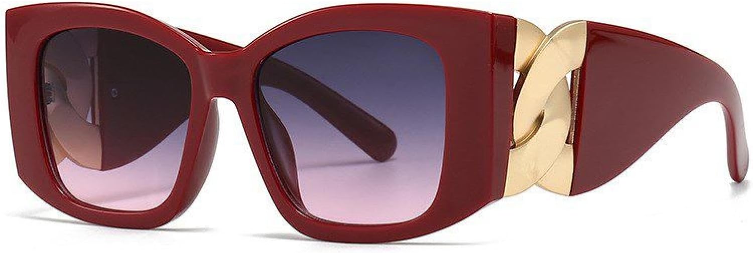 

Большие солнцезащитные очки «кошачий глаз» для женщин, роскошные модные солнцезащитные очки для мужчин, винтажные солнцезащитные очки в крупной оправе с градиентным переходом цвета TKKTLLT, C6 Red Gray