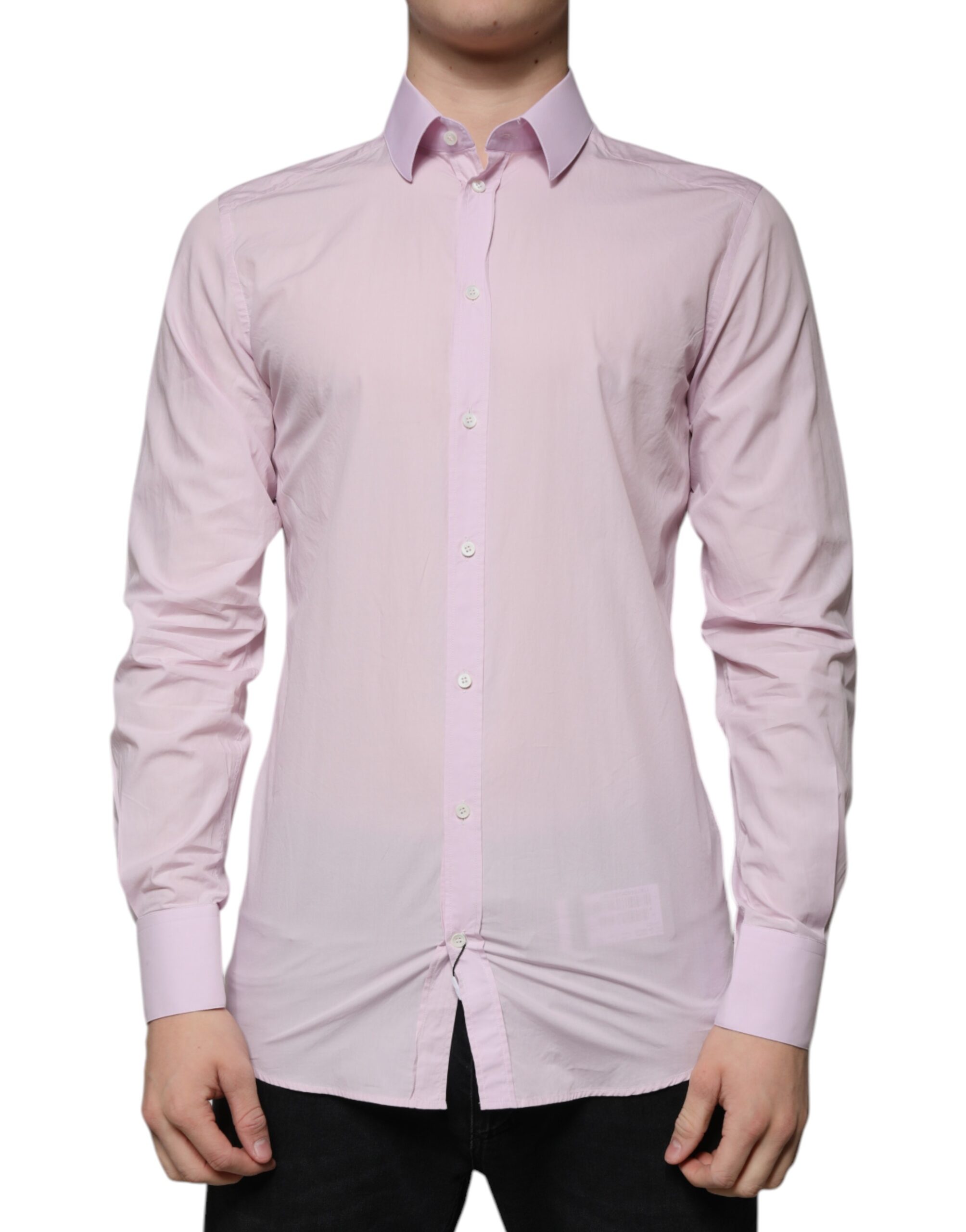 

Рубашка светло-розовая хлопковая Slim Fit GOLD Dolce & Gabbana