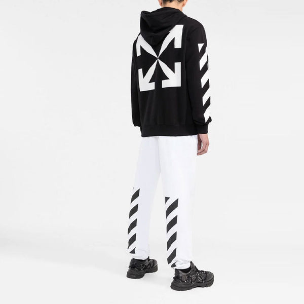 Толстовка men's ss22 arrow pattern printing loose fit autumn black Off-White, мультиколор — фото 3