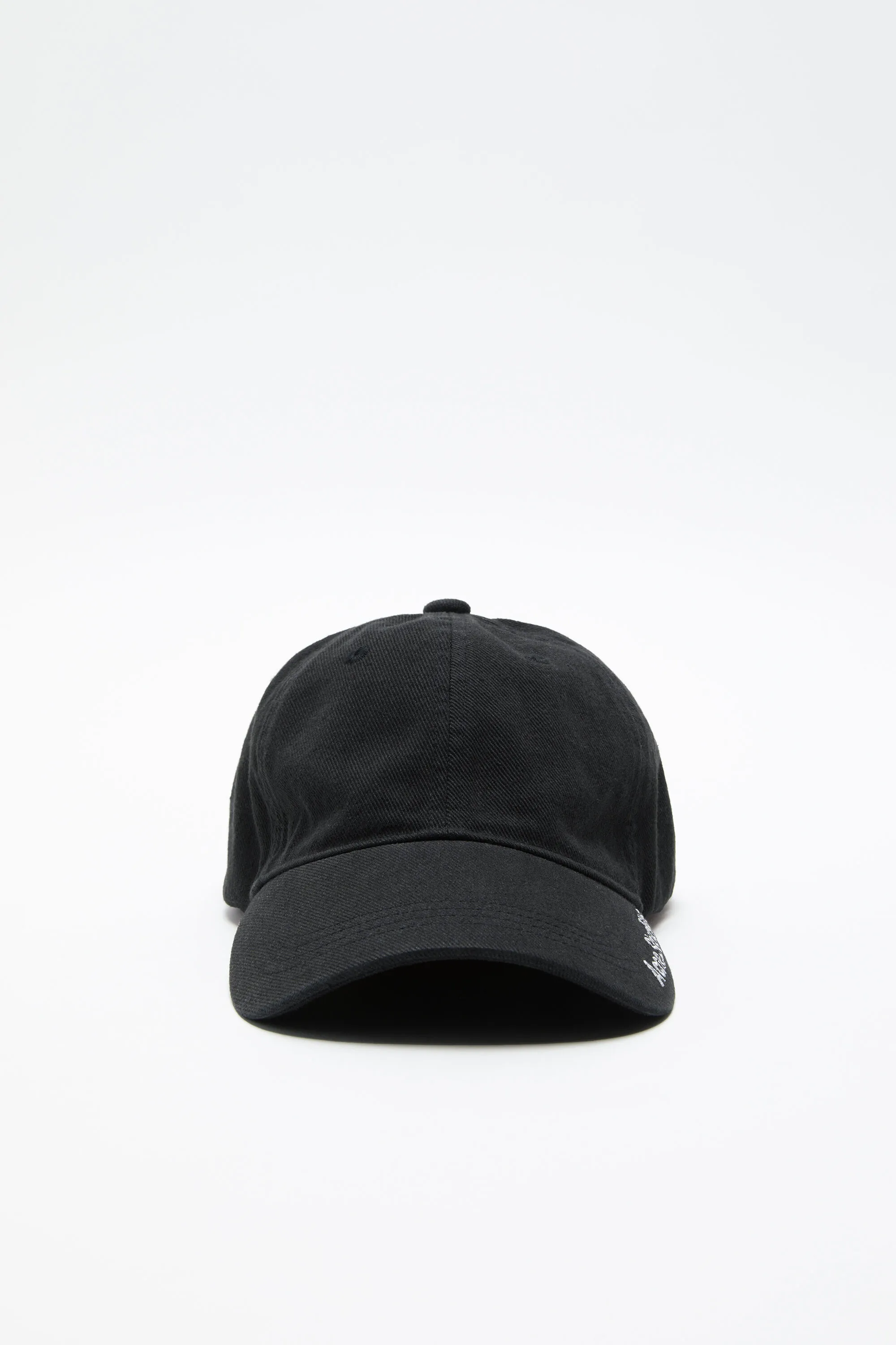 

Саржевая кепка с логотипом Acne Studios, черный