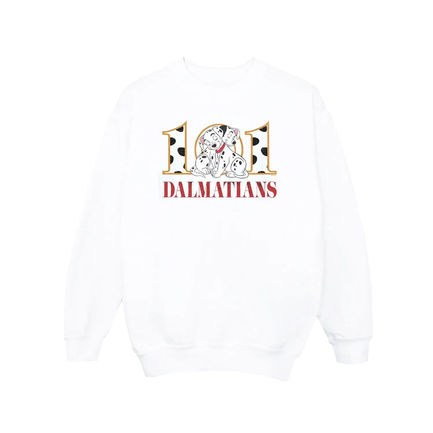 Детский свитшот с принтом Disney 101 Dalmatians, белый — фото 2