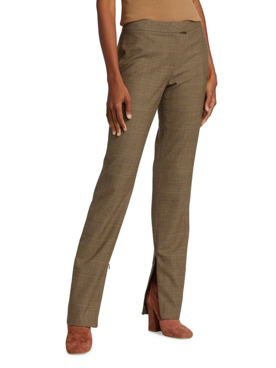 

Брюки Rebecca Flat Front Plaid rag & bone, бежевый
