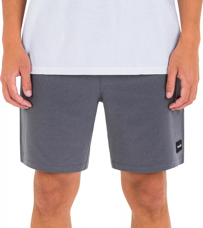

Мужские прогулочные шорты Hurley Phantom Zuma II Volley 18 дюймов, цвет Black Heather