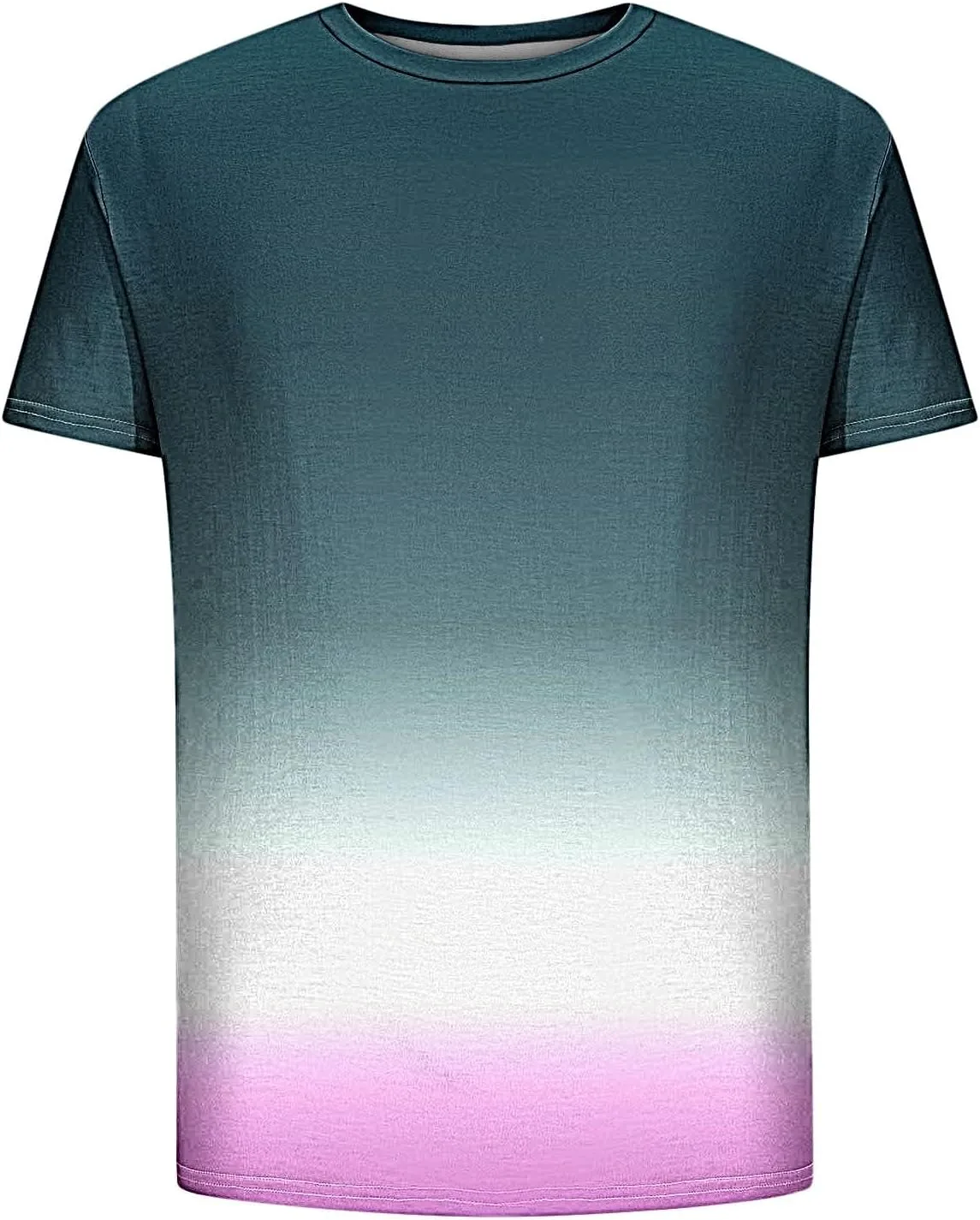 Мужская футболка Casual с градиентом, короткий рукав, Regular Fit — фото 3