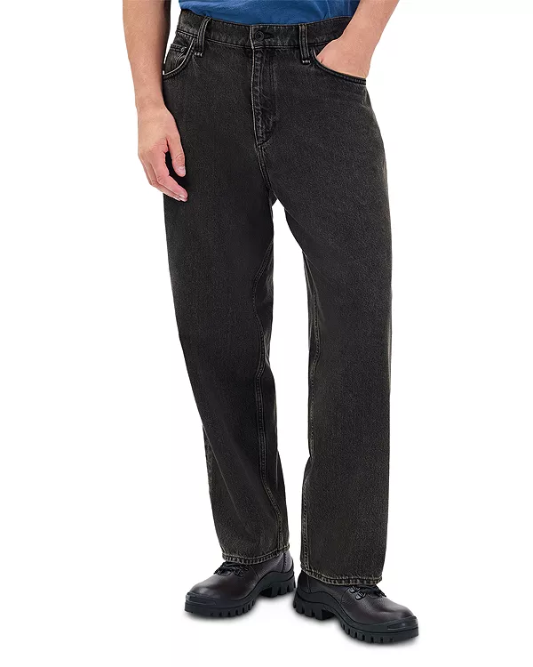 

Свободные джинсы прямого кроя, черно-коричневые. Rag & Bone, коричневый