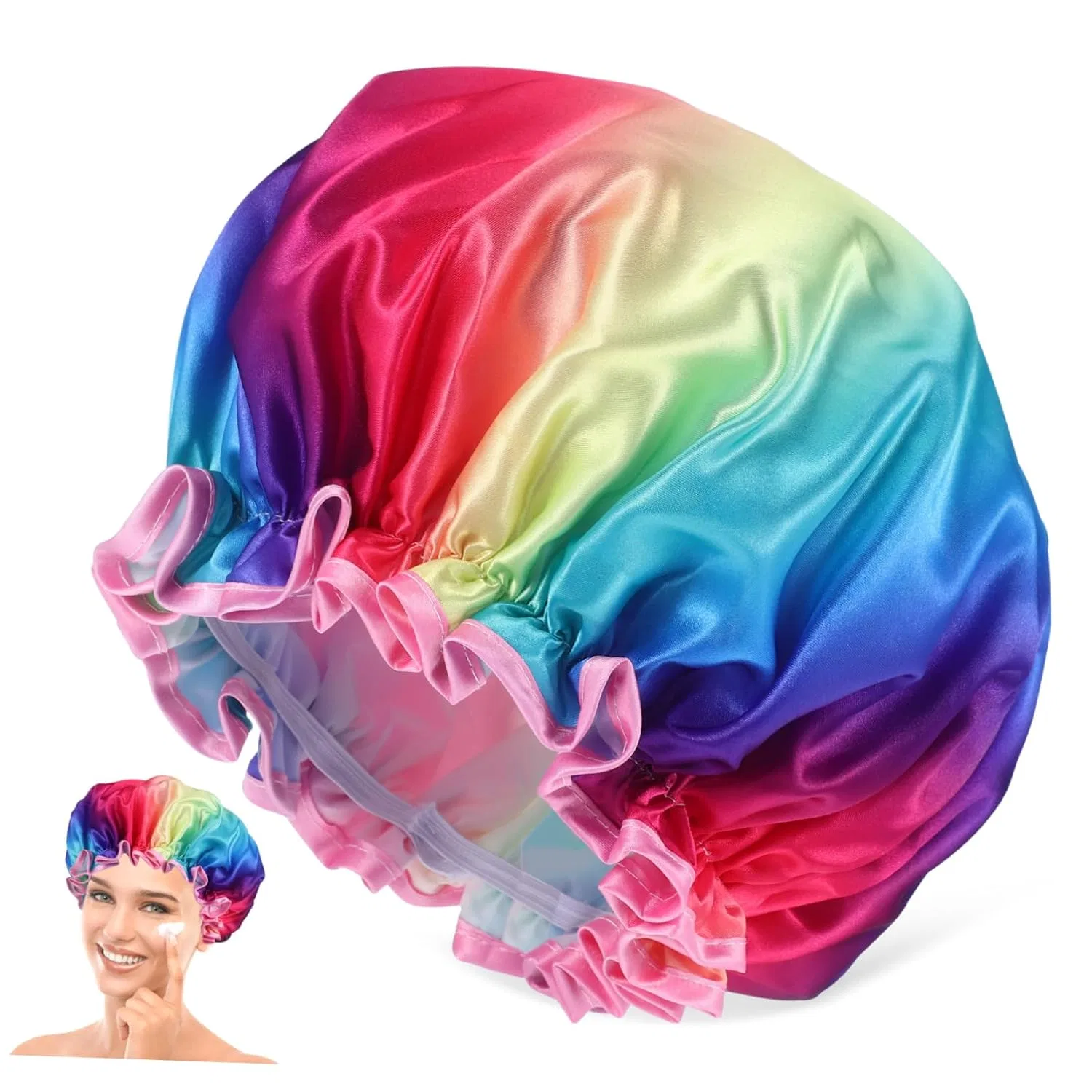 Шапочка для душа FRCOLOR из двухслойного сатина Frcolor