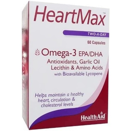 

Health Aid Heartmax 60 капсул Omega 3 Epa/Dha блистерная упаковка Health & Beauty Dead Sea