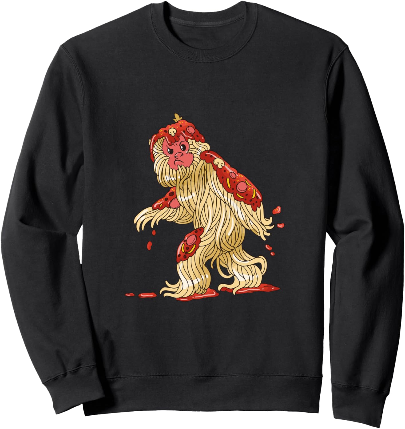 

Толстовка Spaghetti Yeti Bigfoot Sasquatch Monster, черная Cj Merch, Черный, Толстовка Spaghetti Yeti Bigfoot Sasquatch Monster, черная Cj Merch