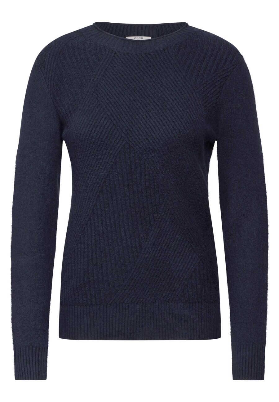 

Тонкий вязаный свитер CECIL Sweater, пятнистый синий