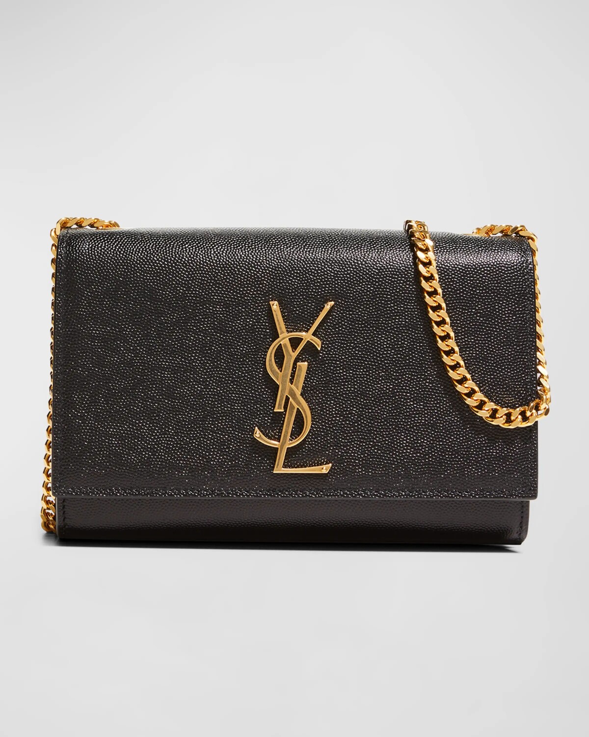 

Маленькая сумка через плечо Kate YSL из зерненой кожи Saint Laurent, цвет Black