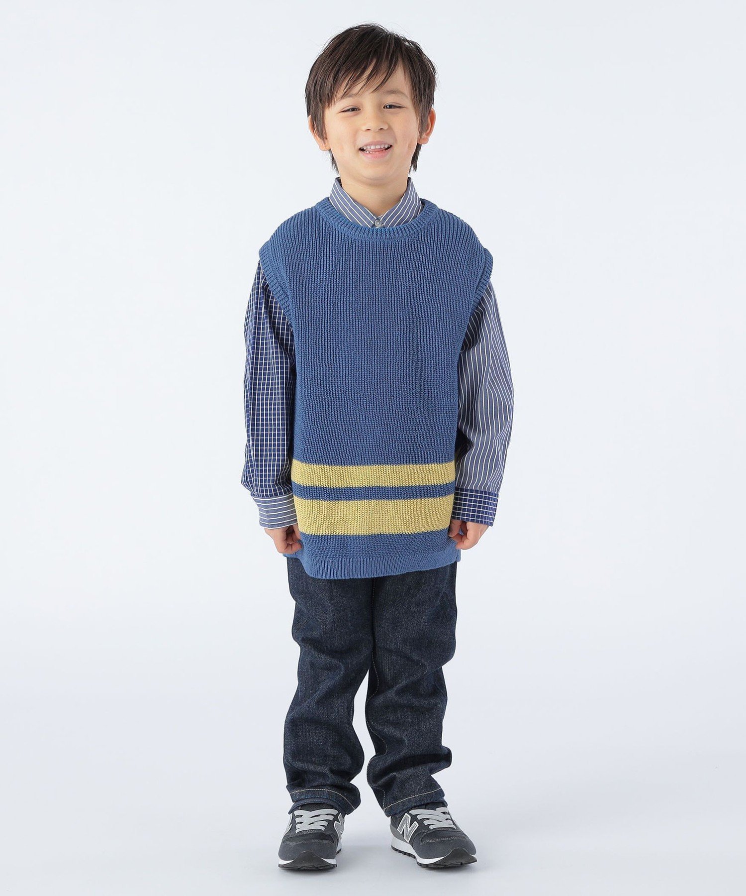 ARCH&LINE: 110~145 см / Хлопковый жилет Gima Ships Kids, blue — фото 2