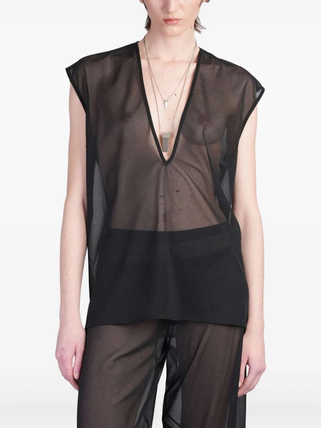 

Дилан топ Rick Owens Lilies, черный
