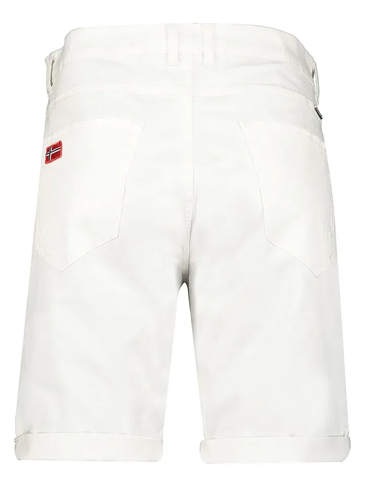 Шорты хлопковые Geographical Norway, белый — фото 2