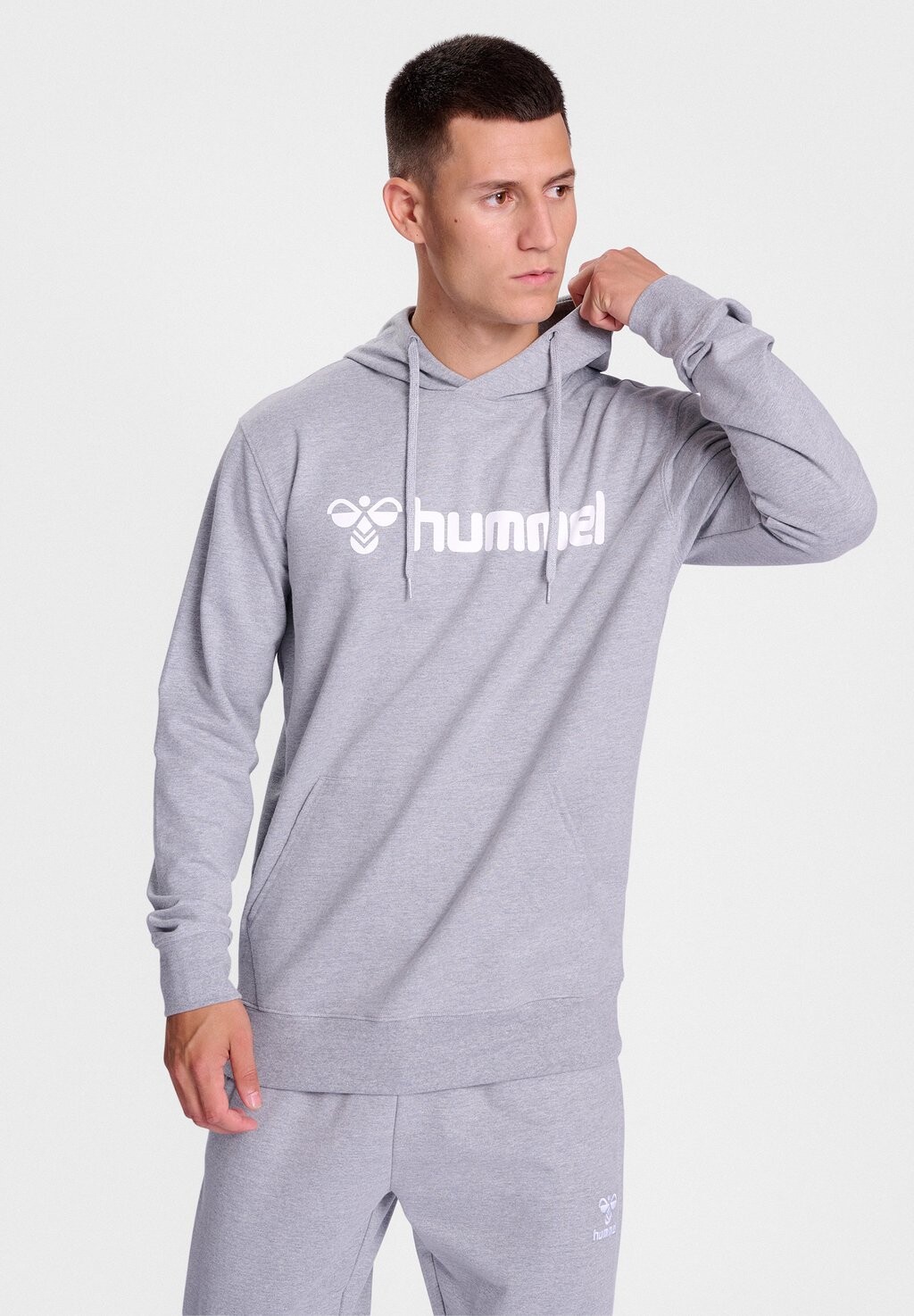 

Толстовка LOGO Hummel, цвет grey melange