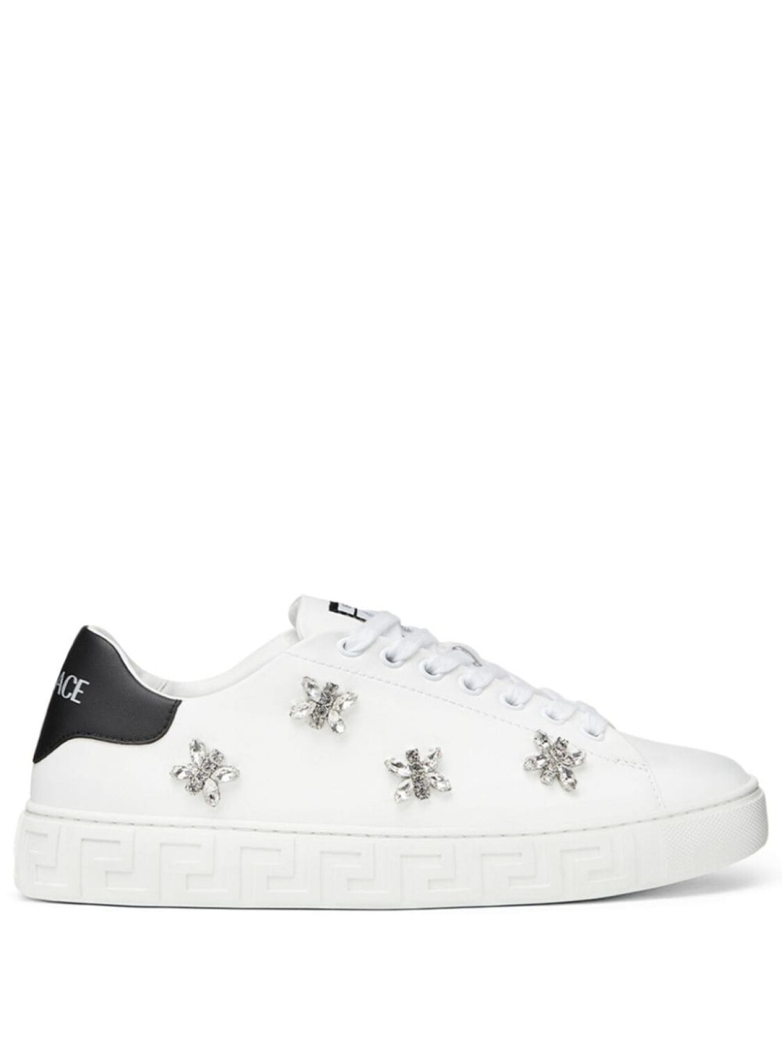 

Versace кроссовки Crystal Greca, белый