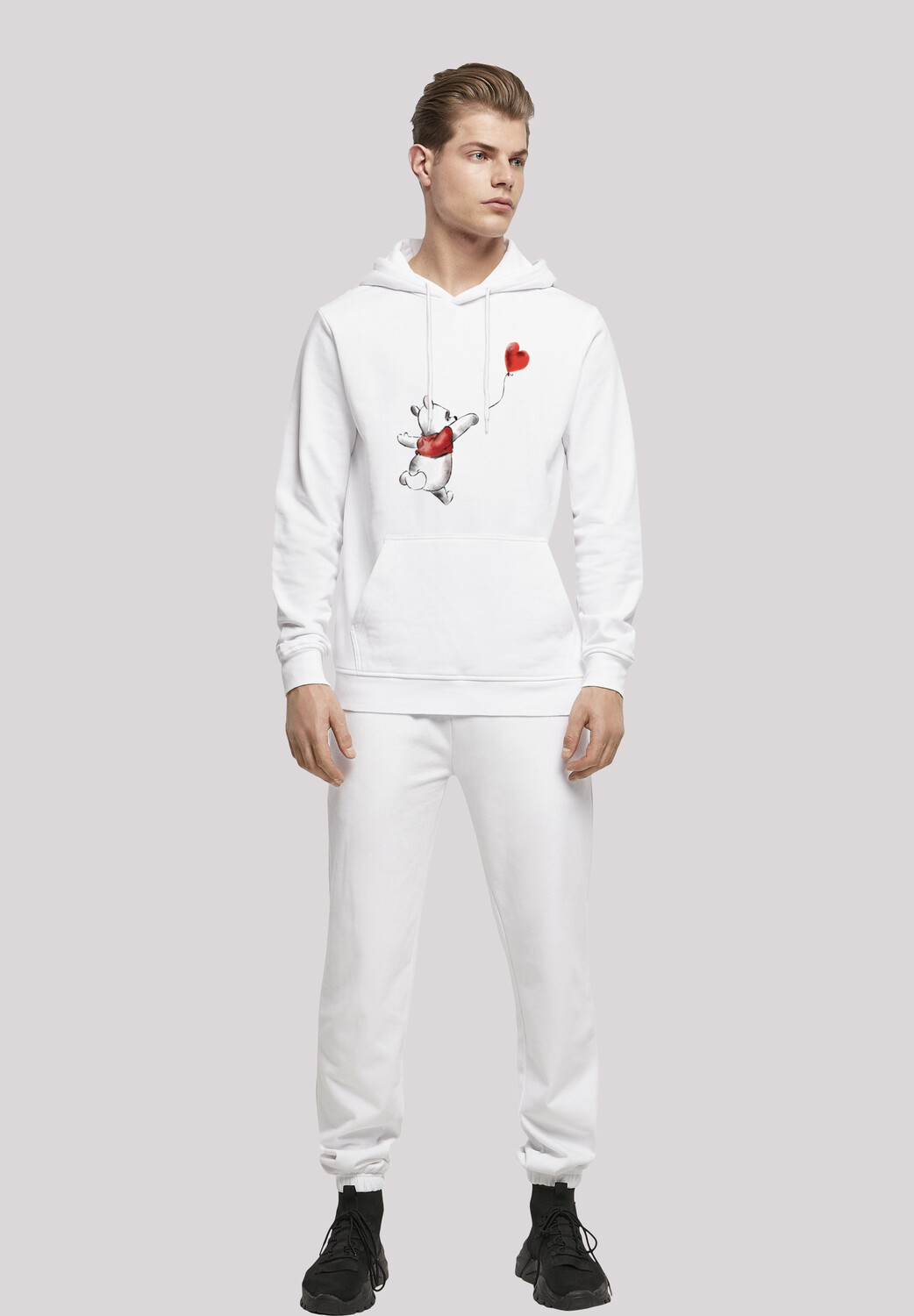 

Пуловер F4NT4STIC Basic Hoodie Disney Winnie Puuh mit Ballon Pu der Bär Luftballon, белый