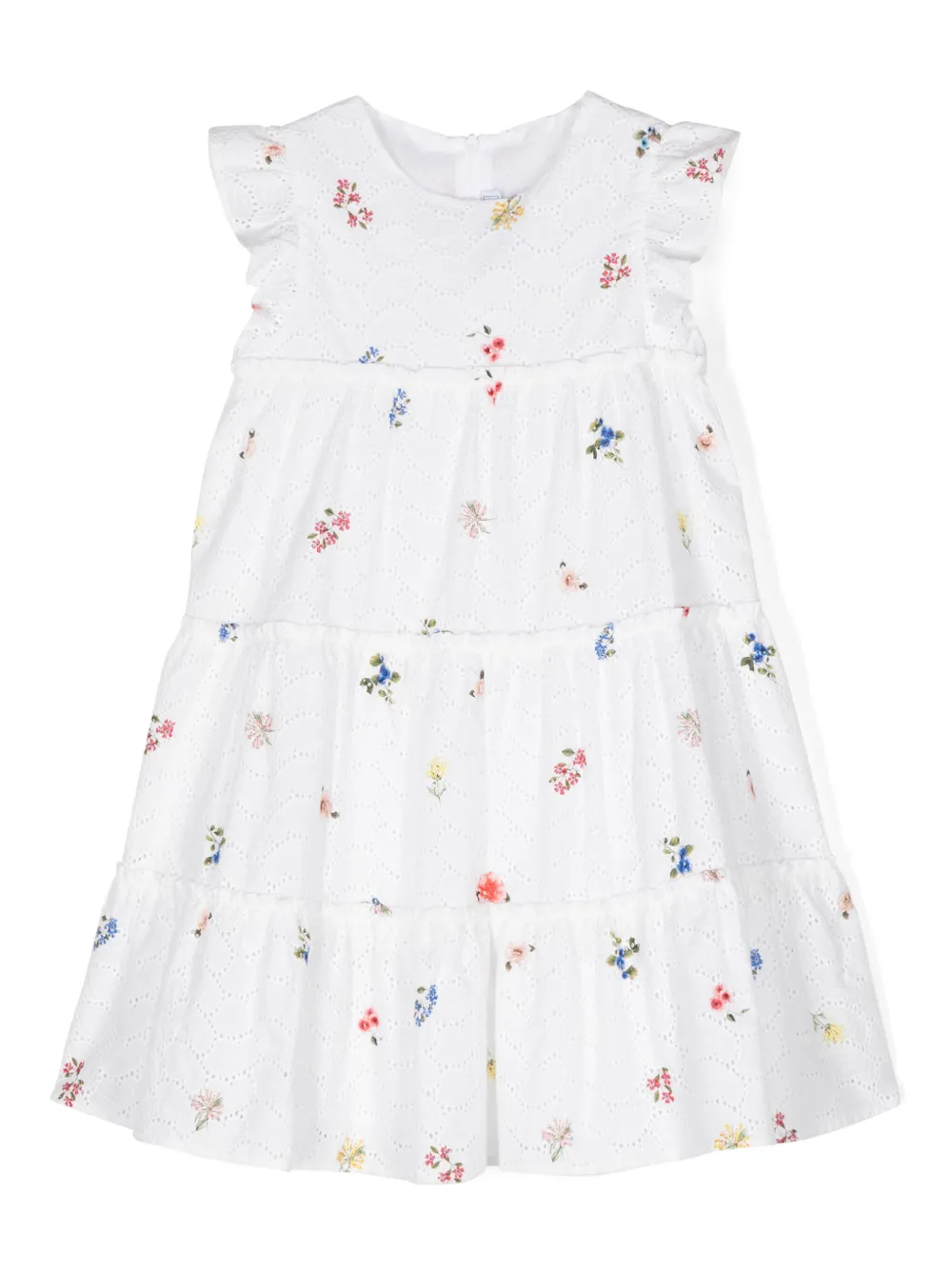 

Ярусная юбка с английской вышивкой Tartine Et Chocolat, нейтральный