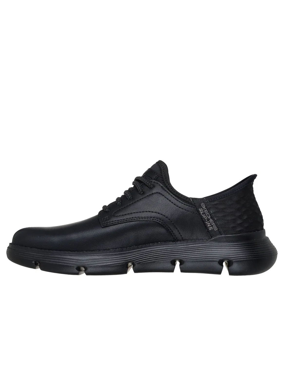 Слипперы со шнуровкой, Skechers, черный