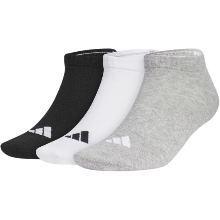 

Унисекс носки щиколотка 3 пары Adidas, 6 пар (черный/белый/светло-серый)