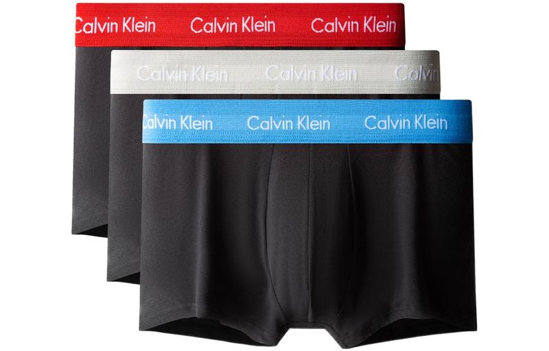 

Мужские боксеры Calvin Klein, 1 комплект 3 штуки (серый+красный+синий)