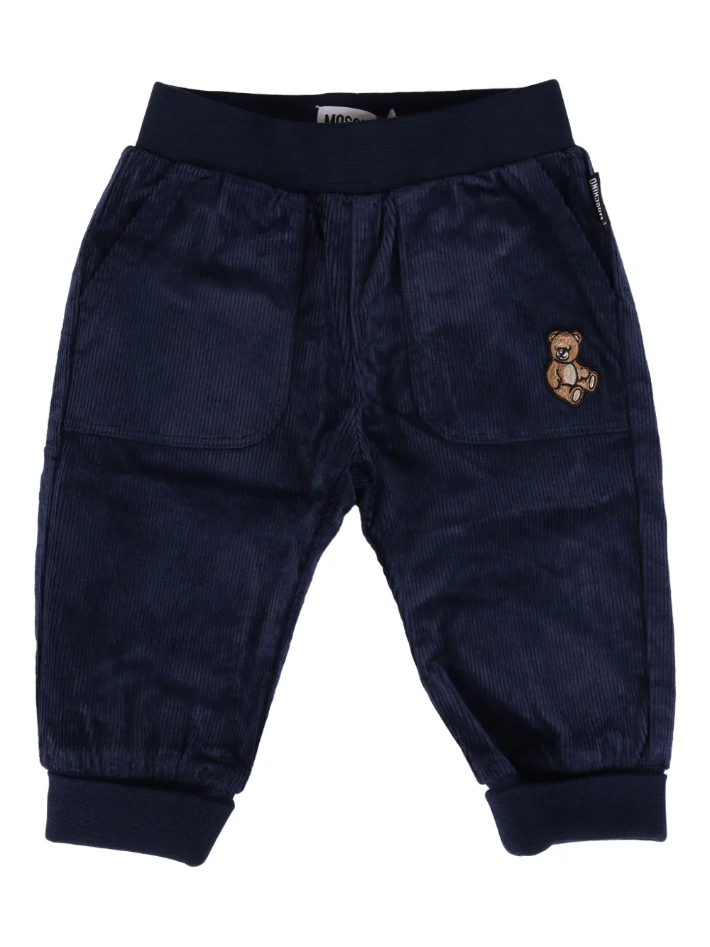 

Вельветовые брюки "Teddy Bear" Moschino Kids, синий