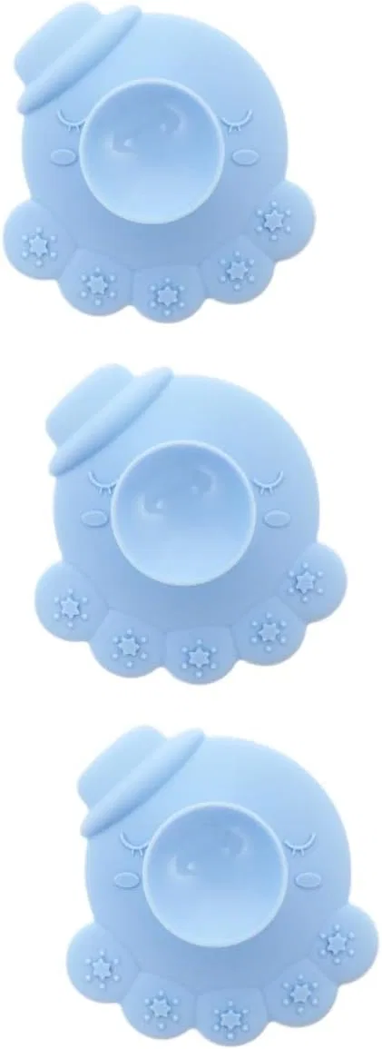 Силиконовая щетка для ванны, набор 3 шт, Healeved, Blue