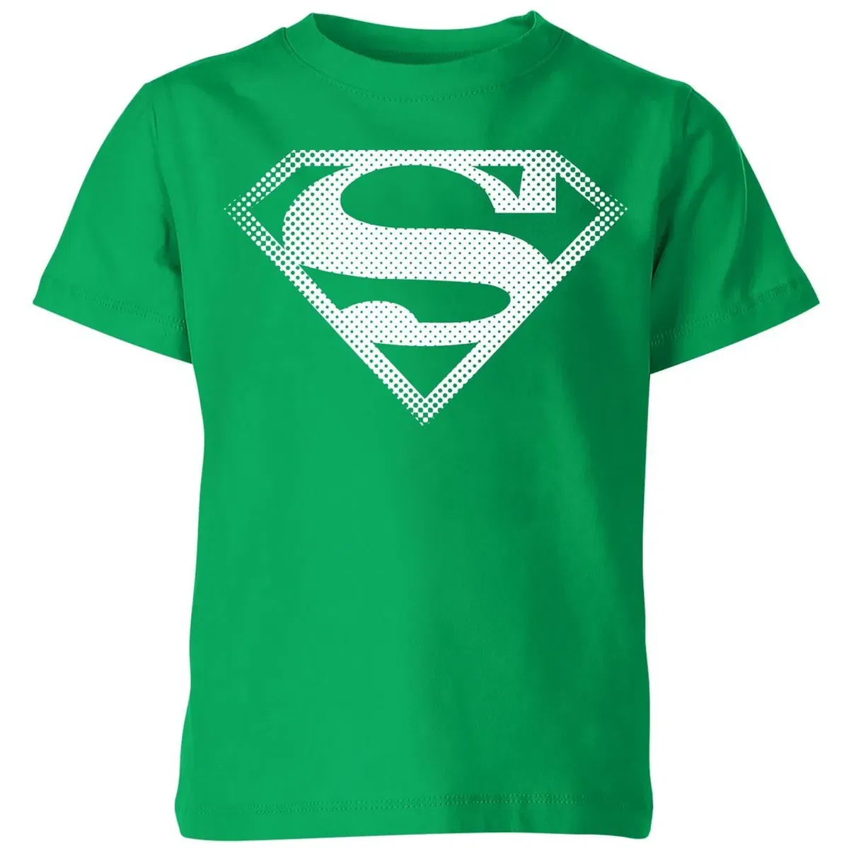 Детская футболка с принтом Superman Spot Logo Zavvi, Green — фото 2