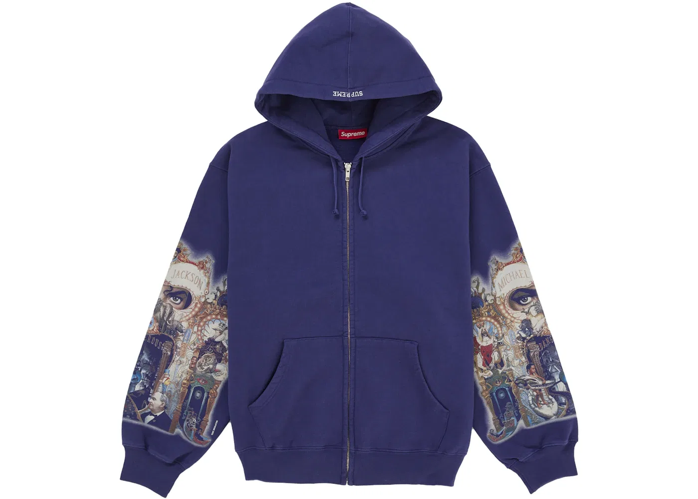 Мужская худи с принтом Michael Jackson Dangerous Supreme, Washed Navy