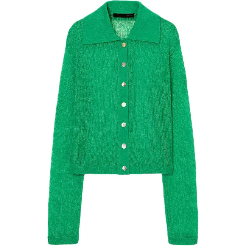 Женский свитер зеленый ZARA