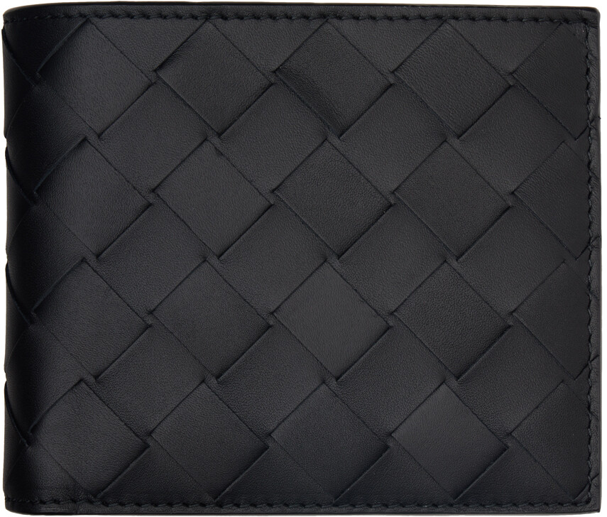 

Черный бумажник в два сложения Bottega Veneta