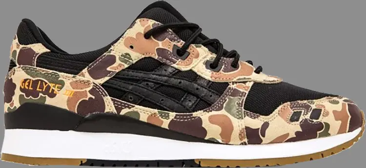 

Кроссовки atmos x gel lyte 3 'duck camo' japan release Asics, черный