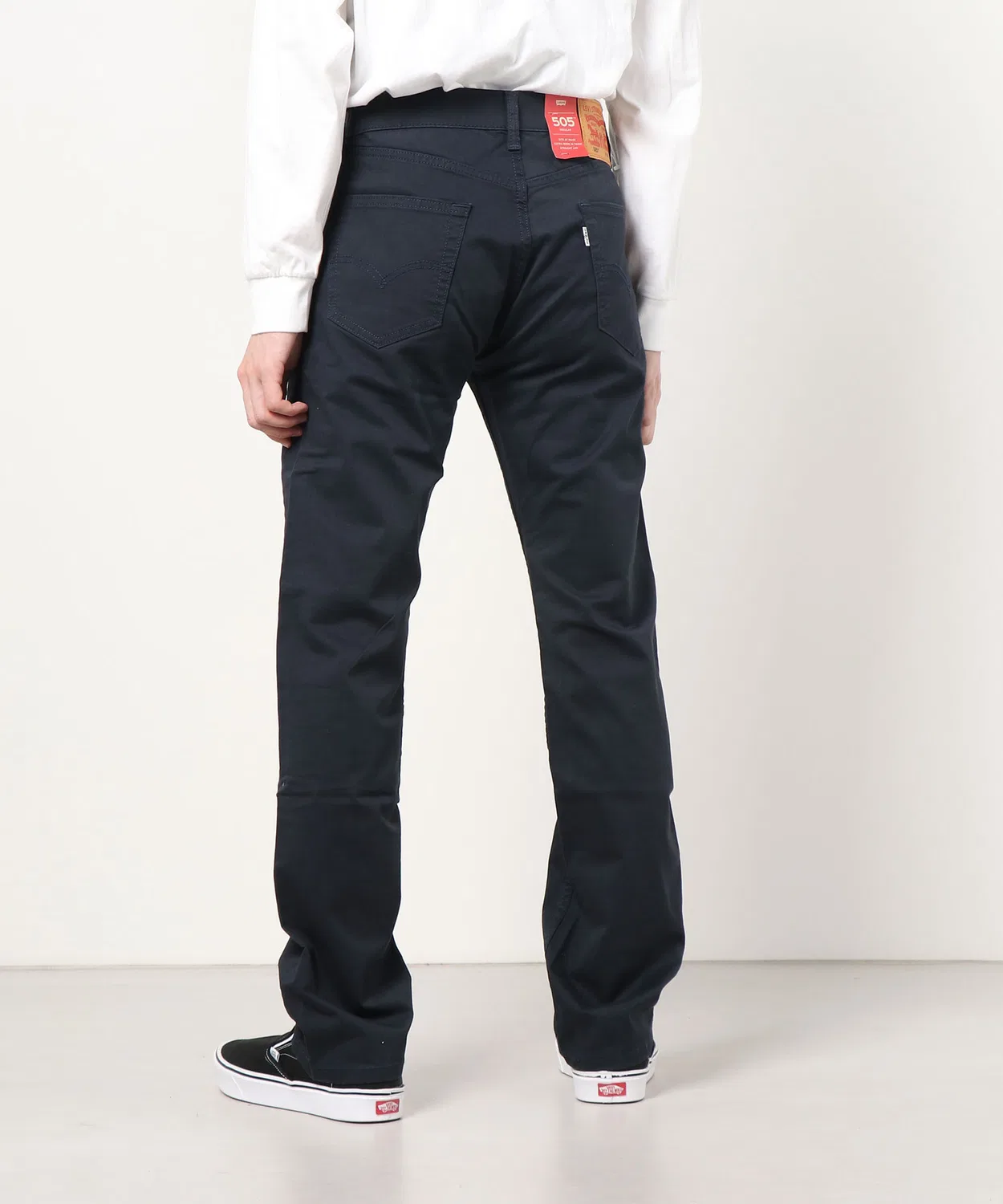 Мужские джинсы regular straight с stretch-эффектом 505 Levi's, Slub Navy — фото 4