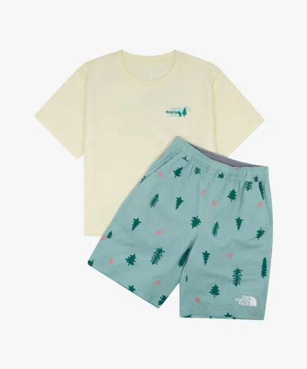 Детский костюм Breeze Way, The North Face Kids, зеленый