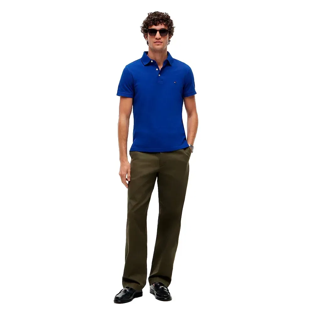 Мужское поло с коротким рукавом 1985 Slim Fit Tommy hilfiger, Blue — фото 4