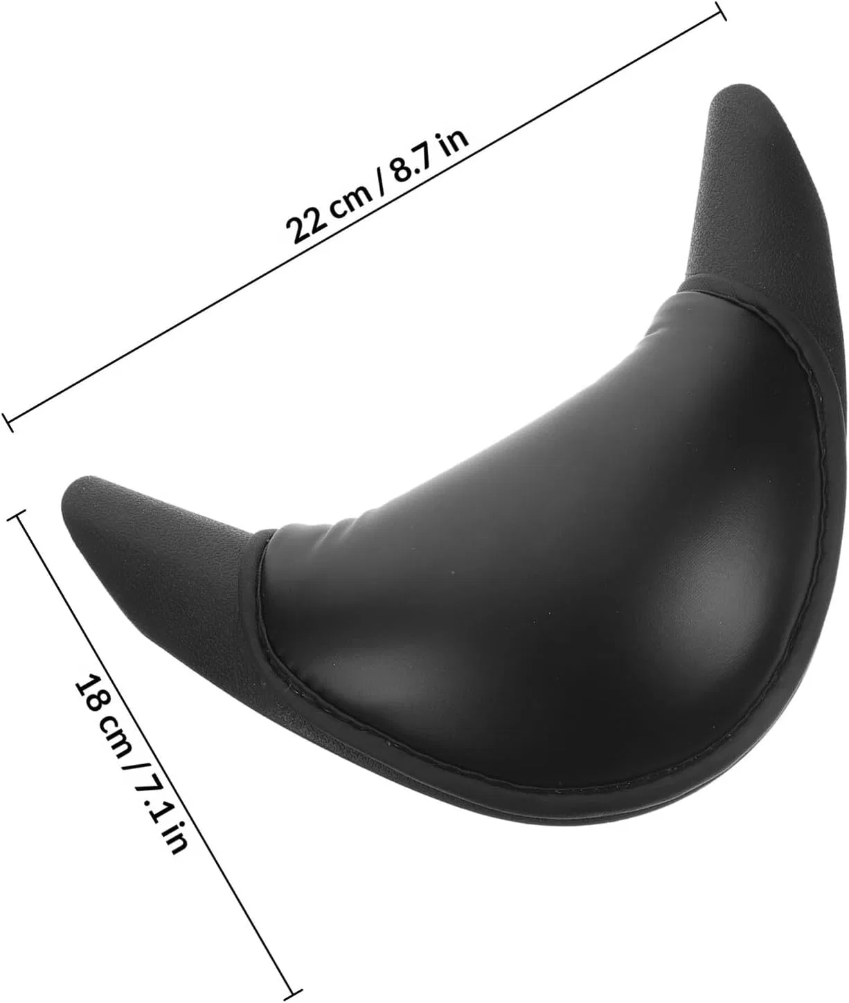 U-образная подушка для шеи из геля, BUTIFULSIC, 22x18x6 см, Черный — фото 2