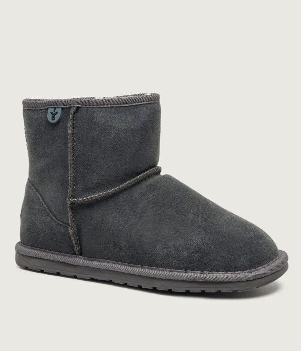 Детские сапоги зимние из овчины Wallaby Mini Teens Emu Australia, Grafite