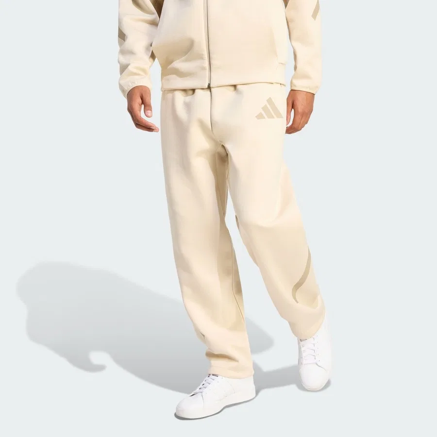 Спортивные брюки с карманами Z.N.E. Open-Hem Pants adidas, Бежевый