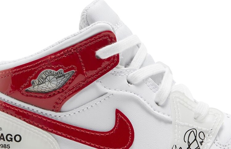 Кроссовки Air Jordan 1 Mid TD Rookie Season, белый — фото 2