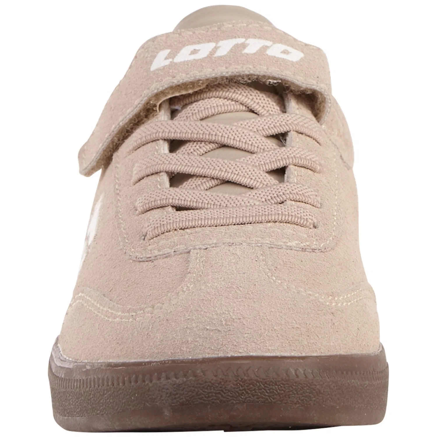 Детские кроссовки с эластичной шнуровкой Lotto, Taupe/White — фото 3