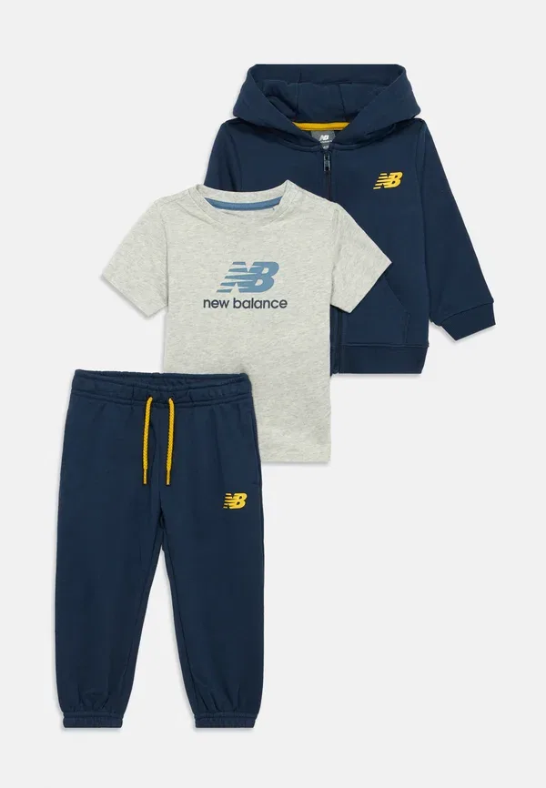 Комплект с принтом, хлопок, New Balance, темно-синий